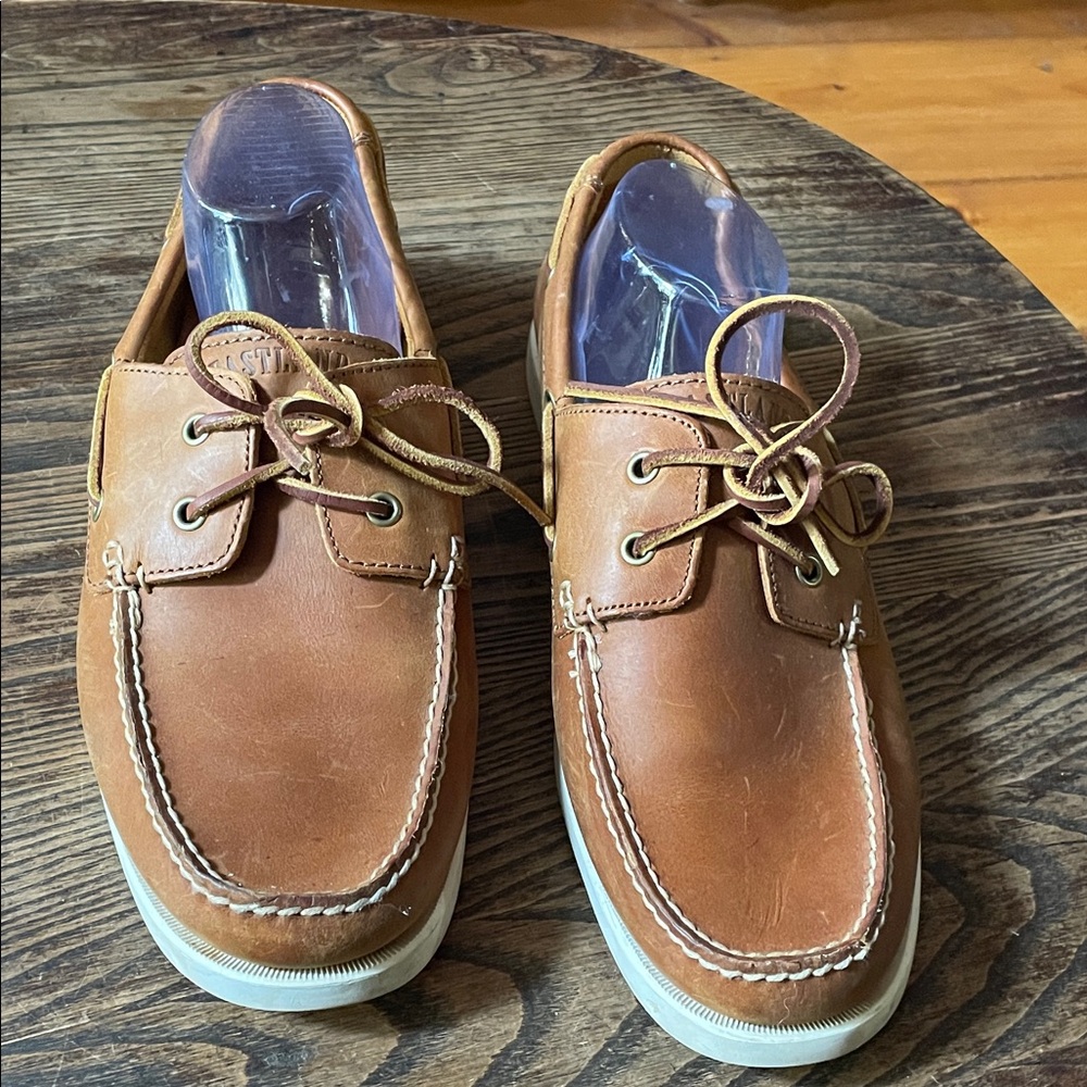 Eastland Brown Leather Boat Shoes